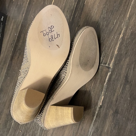 Eva and Zoe Shoes Eva And Zoe Bedazzled Heeled Boots Poshmark